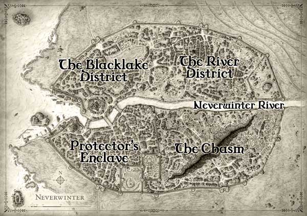 Neverwinter District Map
