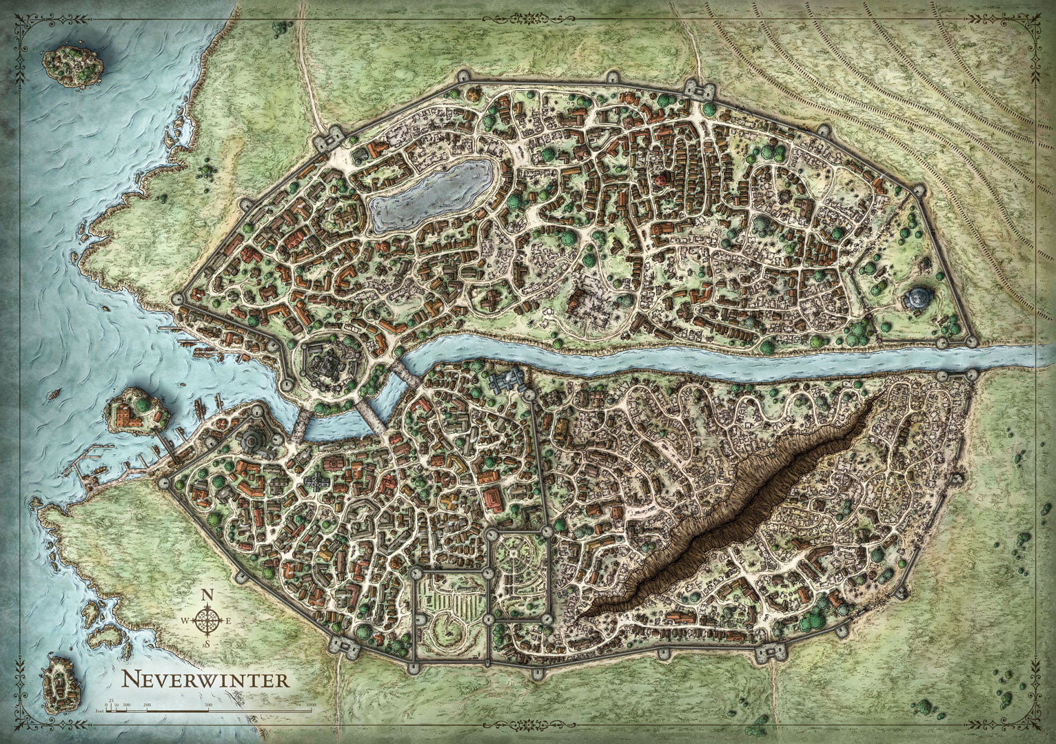 Full Map of Neverwinter