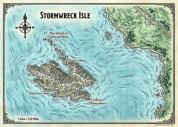 Map of Stormwreck Isle